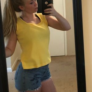 Yellow Crop Top VINTAGE
